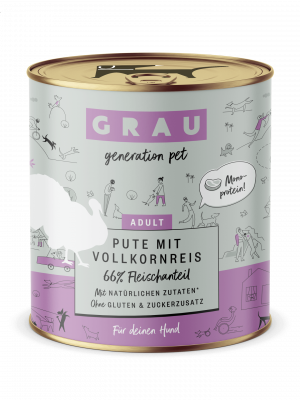 GRAU Pute mit Vollkornreis 800g